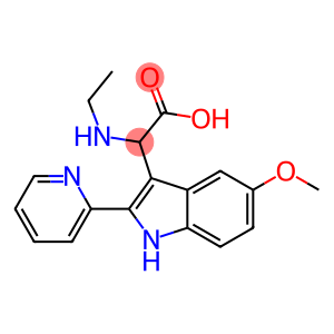 2-(ETHYLAMINO)-2-(5-METHOXY-2-(PYRIDIN-2-YL)-1H-INDOL-3-YL)ACETIC ACID