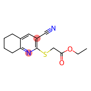 ETHYL 2-[(3-CYANO-5,6,7,8-TETRAHYDRO-2-QUINOLINYL)SULFANYL]ACETATE