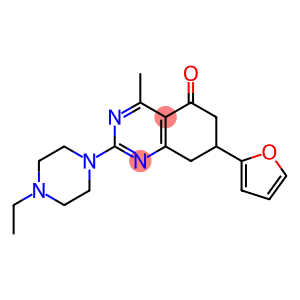 2-(4-ETHYLPIPERAZIN-1-YL)-7-(2-FURYL)-4-METHYL-7,8-DIHYDROQUINAZOLIN-5(6H)-ONE