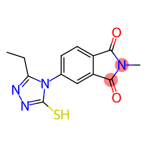 5-(3-ethyl-5-sulfanyl-4H-1,2,4-triazol-4-yl)-2-methyl-2,3-dihydro-1H-isoindole-1,3-dione