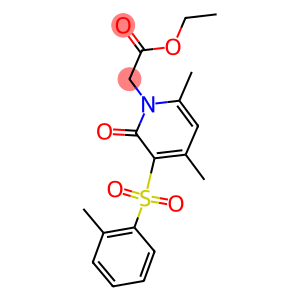 ethyl 2-[4,6-dimethyl-3-[(2-methylphenyl)sulfonyl]-2-oxo-1(2H)-pyridinyl]acetate