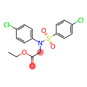 ethyl 2-{4-chloro[(4-chlorophenyl)sulfonyl]anilino}acetate