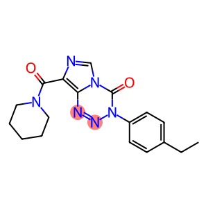 3-(4-ETHYLPHENYL)-8-(PIPERIDIN-1-YLCARBONYL)IMIDAZO[5,1-D][1,2,3,5]TETRAZIN-4(3H)-ONE