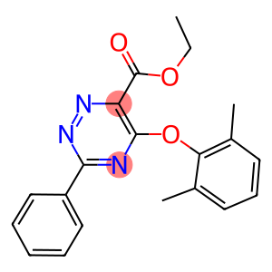 ETHYL 5-(2,6-DIMETHYLPHENOXY)-3-PHENYL-1,2,4-TRIAZINE-6-CARBOXYLATE