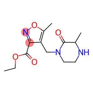 ETHYL 5-METHYL-4-[(3-METHYL-2-OXOPIPERAZIN-1-YL)METHYL]ISOXAZOLE-3-CARBOXYLATE