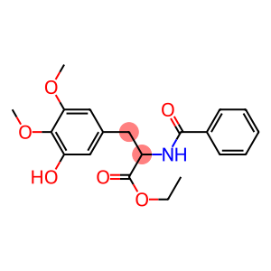 ETHYL 2-BENZAMIDO-3-(3-HYDROXY-4,5-DIMETHOXYPHENYL)PROPANOATE