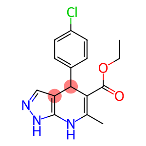 ethyl 4-(4-chlorophenyl)-6-methyl-4,7-dihydro-1H-pyrazolo[3,4-b]pyridine-5-carboxylate