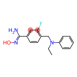 4-{[ethyl(phenyl)amino]methyl}-3-fluoro-N'-hydroxybenzene-1-carboximidamide