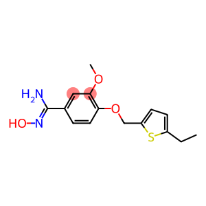 4-[(5-ethylthiophen-2-yl)methoxy]-N'-hydroxy-3-methoxybenzene-1-carboximidamide