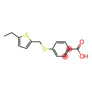 4-{[(5-ethylthiophen-2-yl)methyl]sulfanyl}benzoic acid