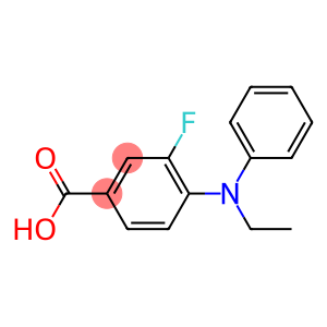 4-[ethyl(phenyl)amino]-3-fluorobenzoic acid