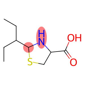 2-(1-ethylpropyl)-1,3-thiazolidine-4-carboxylic acid