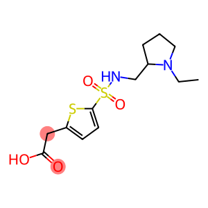 2-(5-{[(1-ethylpyrrolidin-2-yl)methyl]sulfamoyl}thiophen-2-yl)acetic acid