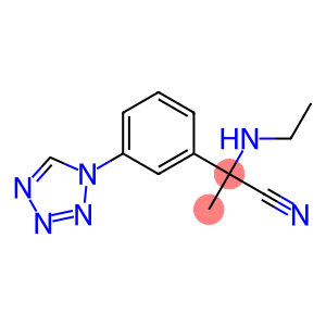 2-(ethylamino)-2-[3-(1H-1,2,3,4-tetrazol-1-yl)phenyl]propanenitrile