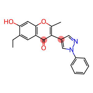 6-ETHYL-7-HYDROXY-2-METHYL-3-(1-PHENYL-1H-PYRAZOL-4-YL)-CHROMEN-4-ONE