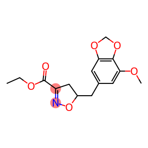 ETHYL 5-[(7-METHOXY-1,3-BENZODIOXOL-5-YL)METHYL]-4,5-DIHYDROISOXAZOLE-3-CARBOXYLATE