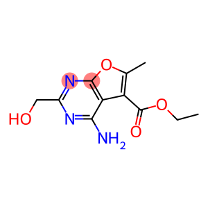 ETHYL 4-AMINO-2-(HYDROXYMETHYL)-6-METHYLFURO[2,3-D]PYRIMIDINE-5-CARBOXYLATE