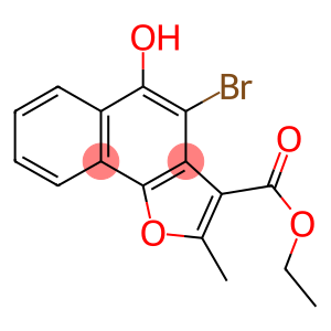 ETHYL 4-BROMO-5-HYDROXY-2-METHYLNAPHTHO[1,2-B]FURAN-3-CARBOXYLATE