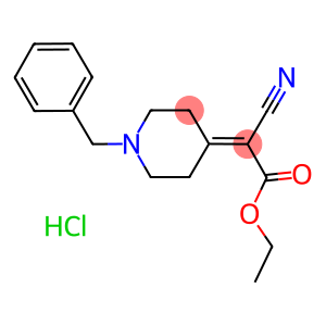 ETHYL 2-(1-BENZYLHEXAHYDROPYRIDINIUM-4-YLIDEN)-2-CYANOACETATE CHLORIDE