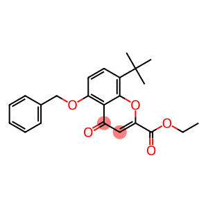 ethyl 5-(benzyloxy)-8-(tert-butyl)-4-oxo-4H-chromene-2-carboxylate