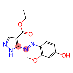 ETHYL 5-[(E)-(4-HYDROXY-2-METHOXYPHENYL)DIAZENYL]-1H-PYRAZOLE-4-CARBOXYLATE