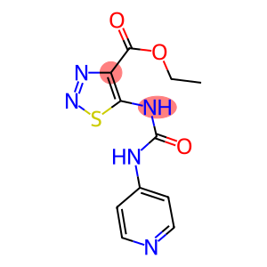 ETHYL 5-{[(PYRIDIN-4-YLAMINO)CARBONYL]AMINO}-1,2,3-THIADIAZOLE-4-CARBOXYLATE