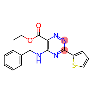 ethyl 5-(benzylamino)-3-(2-thienyl)-1,2,4-triazine-6-carboxylate