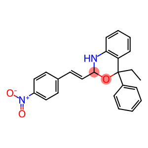 4-ethyl-2-(4-nitrostyryl)-4-phenyl-1,4-dihydro-2H-3,1-benzoxazine