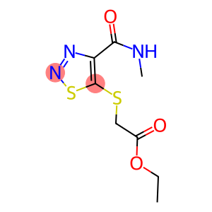 ETHYL ({4-[(METHYLAMINO)CARBONYL]-1,2,3-THIADIAZOL-5-YL}THIO)ACETATE