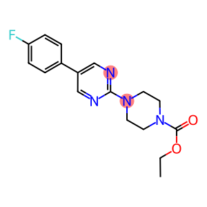 ETHYL 4-[5-(4-FLUOROPHENYL)PYRIMIDIN-2-YL]PIPERAZINE-1-CARBOXYLATE