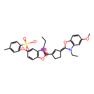 3-ETHYL-2-(3-[3-ETHYL-5-METHOXY-1,3-BENZOXAZOL-2(3H)-YLIDENE]-1-CYCLOPENTEN-1-YL)-5-METHOXY-1,3-BENZOXAZOL-3-IUM 4-METHYLBENZENESULFONATE