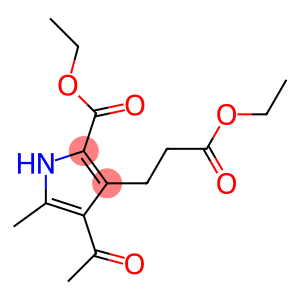 ETHYL 4-ACETYL-3-(2-ETHOXYCARBONYLETHYL)-5-METHYLPYRROLE-2-CARBOXYLATE