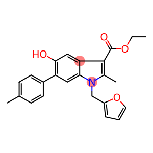 ETHYL 1-(FURAN-2-YLMETHYL)-5-HYDROXY-2-METHYL-6-P-TOLYL-1H-INDOLE-3-CARBOXYLATE