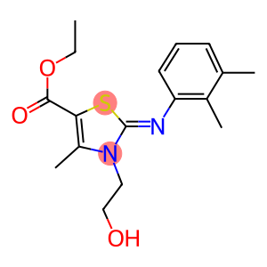 ETHYL (2Z)-2-[(2,3-DIMETHYLPHENYL)IMINO]-3-(2-HYDROXYETHYL)-4-METHYL-2,3-DIHYDRO-1,3-THIAZOLE-5-CARBOXYLATE