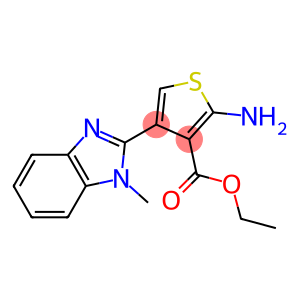 ethyl 2-amino-4-(1-methyl-1H-1,3-benzodiazol-2-yl)thiophene-3-carboxylate