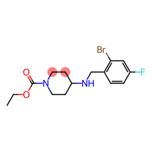 ethyl 4-{[(2-bromo-4-fluorophenyl)methyl]amino}piperidine-1-carboxylate