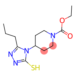 ethyl 4-(3-propyl-5-sulfanyl-4H-1,2,4-triazol-4-yl)piperidine-1-carboxylate