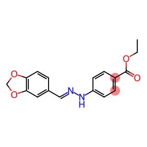 ethyl 4-[2-(1,3-benzodioxol-5-ylmethylidene)hydrazino]benzoate