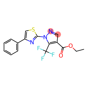 ETHYL 1-(4-PHENYLTHIAZOL-2-YL)-5-(TRIFLUOROMETHYL)-1H-PYRAZOLE-4-CARBOXYLAT