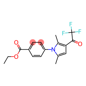 ethyl 4-[2,5-dimethyl-3-(2,2,2-trifluoroacetyl)-1H-pyrrol-1-yl]benzenecarboxylate