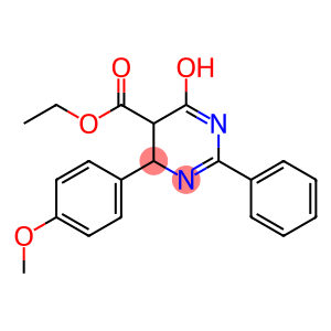 ethyl 6-hydroxy-4-(4-methoxyphenyl)-2-phenyl-4,5-dihydro-5-pyrimidinecarboxylate