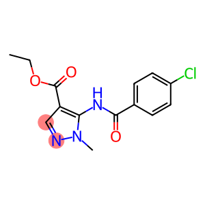 ethyl 5-[(4-chlorobenzoyl)amino]-1-methyl-1H-pyrazole-4-carboxylate