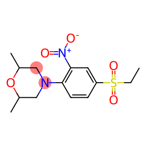 4-[4-(ETHYLSULFONYL)-2-NITROPHENYL]-2,6-DIMETHYLMORPHOLINE