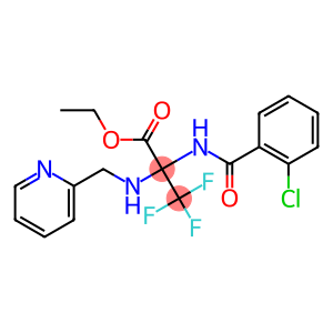 ethyl 2-[(2-chlorobenzoyl)amino]-3,3,3-trifluoro-2-[(2-pyridylmethyl)amino]propanoate