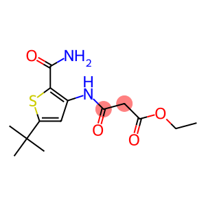 ethyl 3-{[2-(aminocarbonyl)-5-(tert-butyl)-3-thienyl]amino}-3-oxopropanoate