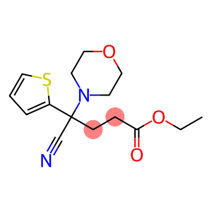 ethyl 4-cyano-4-morpholino-4-(2-thienyl)butanoate