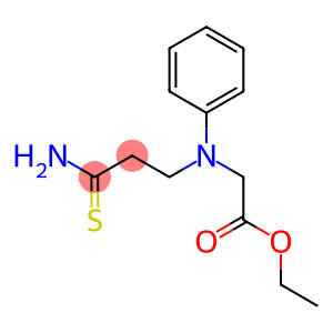 ethyl [(3-amino-3-thioxopropyl)(phenyl)amino]acetate