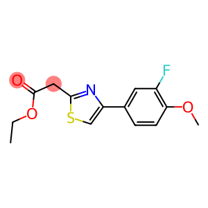 ethyl 2-[4-(3-fluoro-4-methoxyphenyl)-1,3-thiazol-2-yl]acetate