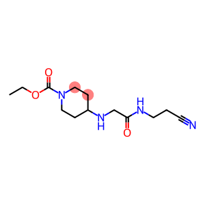 ethyl 4-({[(2-cyanoethyl)carbamoyl]methyl}amino)piperidine-1-carboxylate