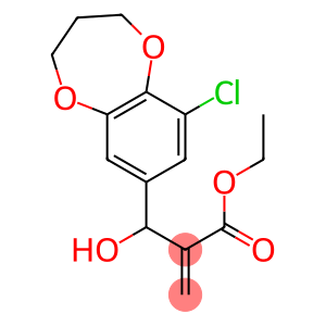 ethyl 2-[(9-chloro-3,4-dihydro-2H-1,5-benzodioxepin-7-yl)(hydroxy)methyl]prop-2-enoate